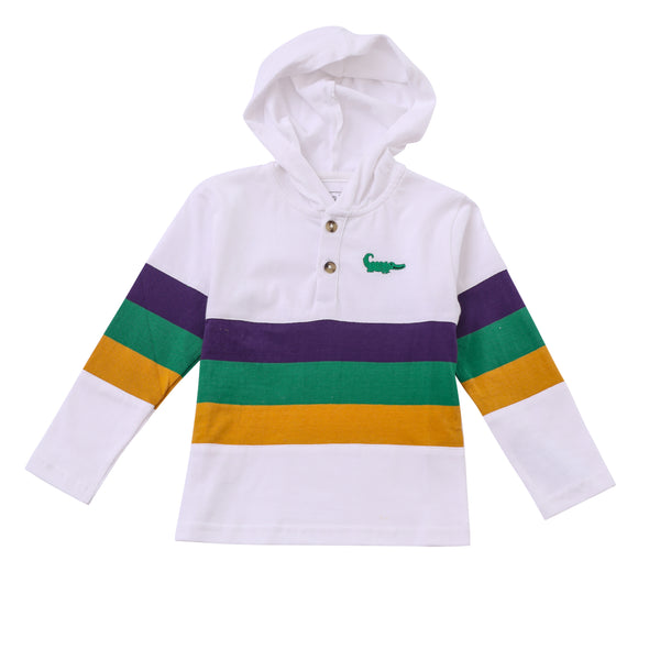 Mardi Gras Rugby LS Hoodie