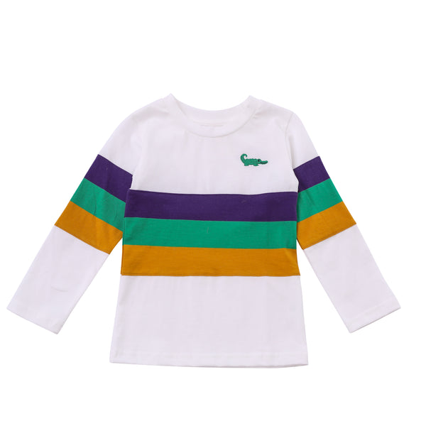 Mardi Gras LS Crew Neck Shirt