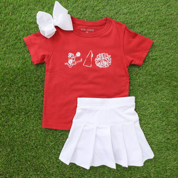 Crimson/White Cheer Trio T-Shirt