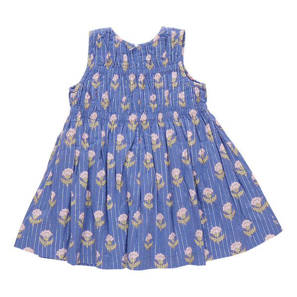 Sleeveless Waverly Dress - Periwinkle Small Bud