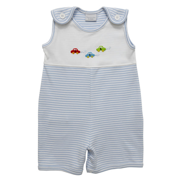 Race Cars Pleated Sunsuit