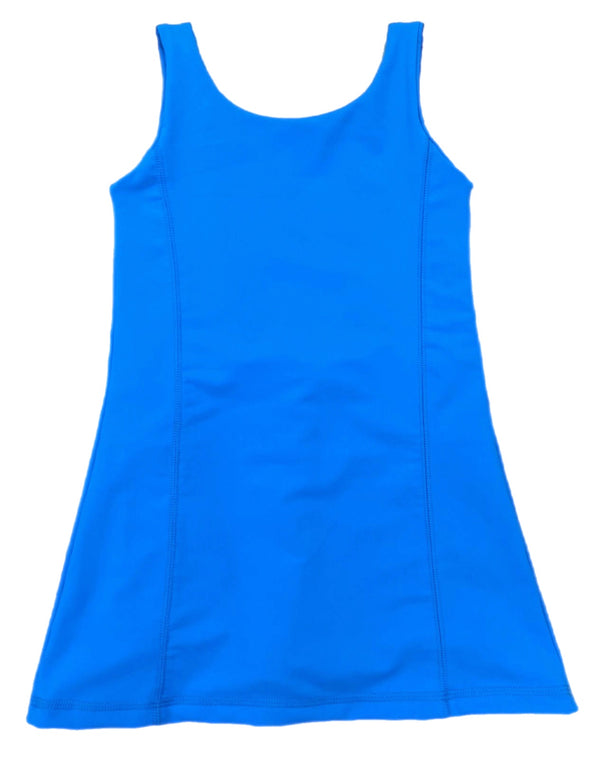 Turquoise Straight Tennis Dress