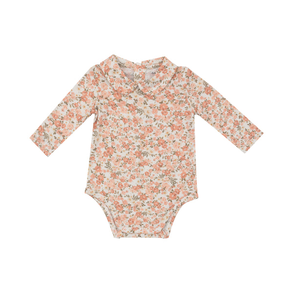 Sweet Rose Calico- Peter Pan Collar Bodysuit