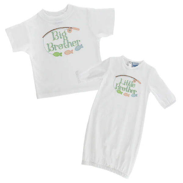 Little Brother Gown- White