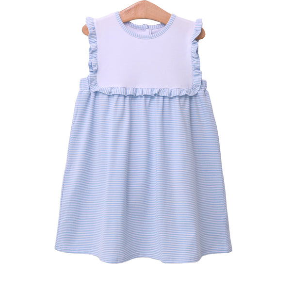 Alice Dress- Light Blue Stripe