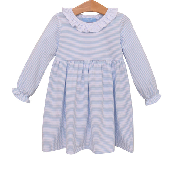 Georgia Dress- Light Blue Stripe