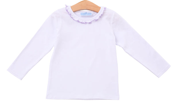 Vera Ruffle Top- Lavender