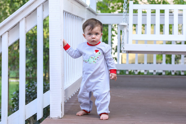 Christmas Dino Romper