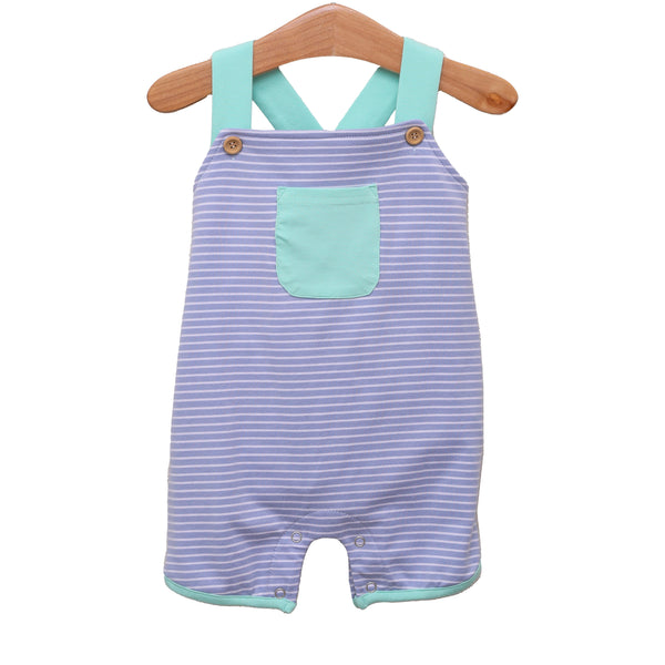 Oliver Shortall- Cadet Blue Stripe/Mint