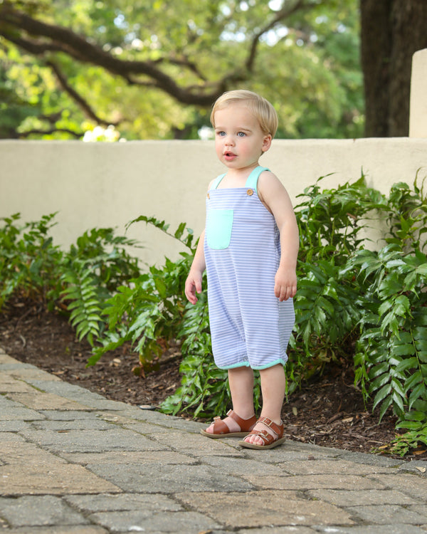 Oliver Shortall- Cadet Blue Stripe/Mint