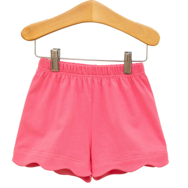 Scalloped Shorts- Pink