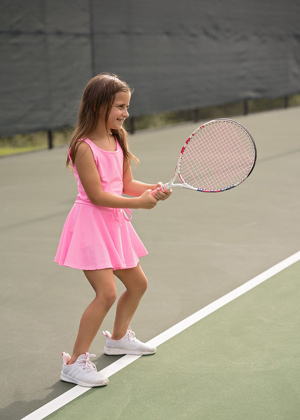 Pink Tennis Dress w/ Tie