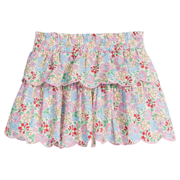 Tiered Skort- Bloomsbury Blossoms