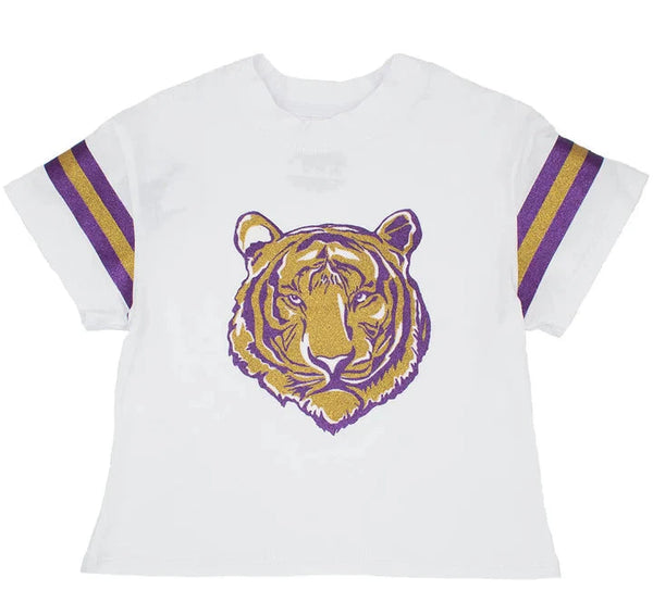 Glitter Boxy T- Tiger