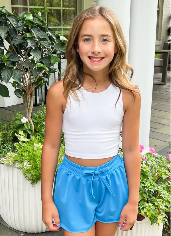 Turquoise Blue Butterfly Shorts