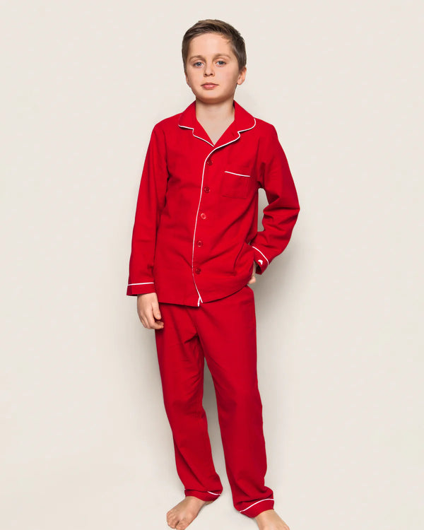 Flannel Pajama Set- Red