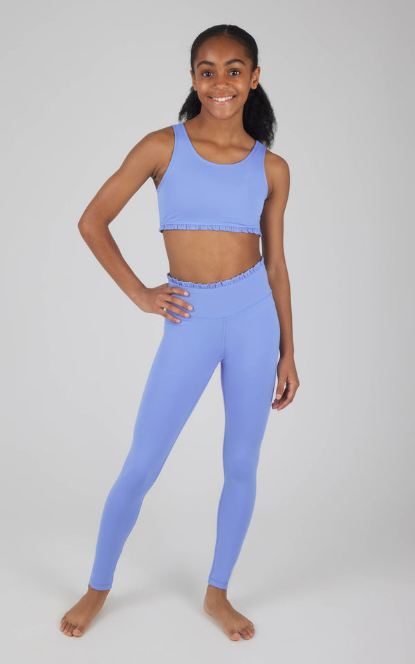 Lux Ruffle Bra W/Leggings SET: Granada Sky