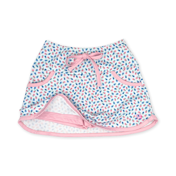 Tiffany Tennis Skort- Kindness Blooms Floral, Cotton Candy Pink