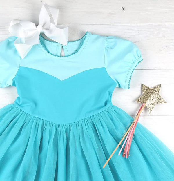 Princess Dress- Aqua