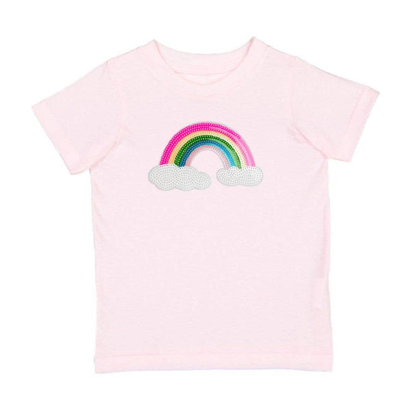 Rainbow Sequin Patch T-Shirt- Ballet