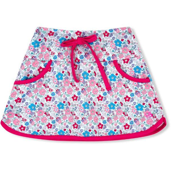 Tiffany Tennis Skort- Bloomberry Floral, Power Pink