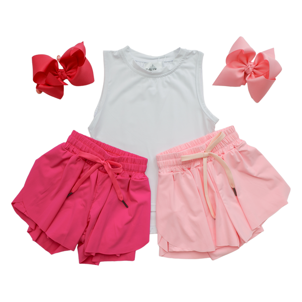 Light Pink Butterfly Shorts