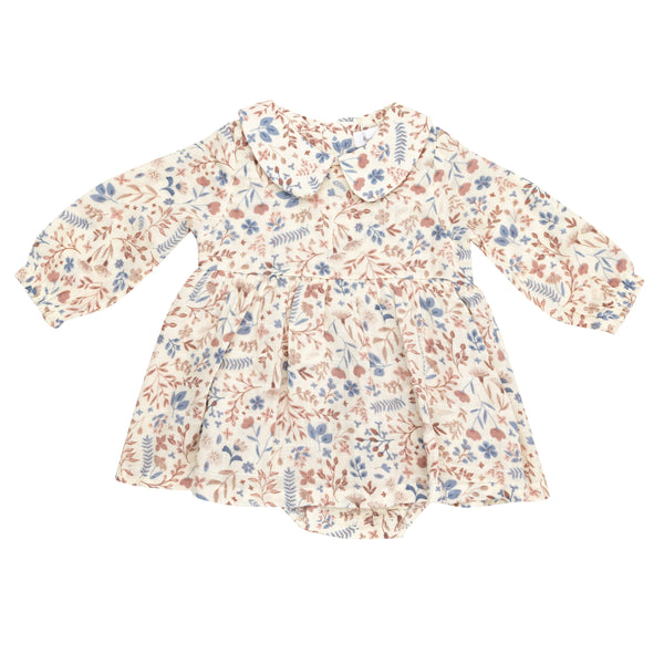 Western Floral- Peter Pan Collar Bubble W/ Skirt