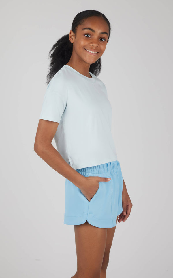 Boxy T-Shirt Short Set: Plein Air/Dutch Canal