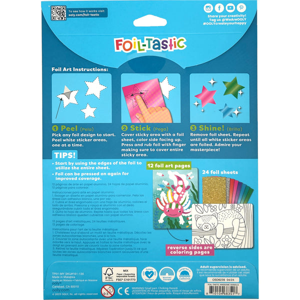 Foil-tastic Foil Art & Coloring Set - Awesome Animals