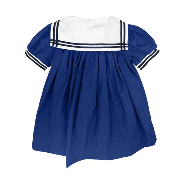 Nautical Sailor Dress- Navy