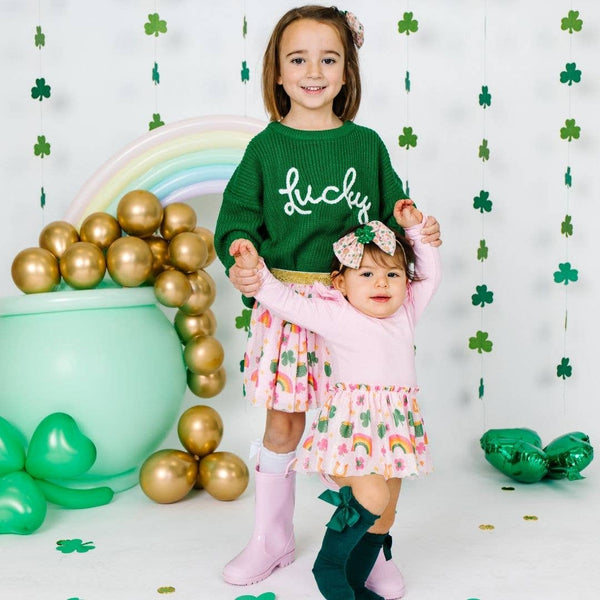 Lucky Doodle St. Patrick's Day Tutu Bodysuit