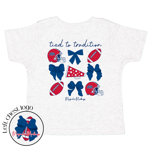 Tied To Tradition T-Shirt- Red/Blue