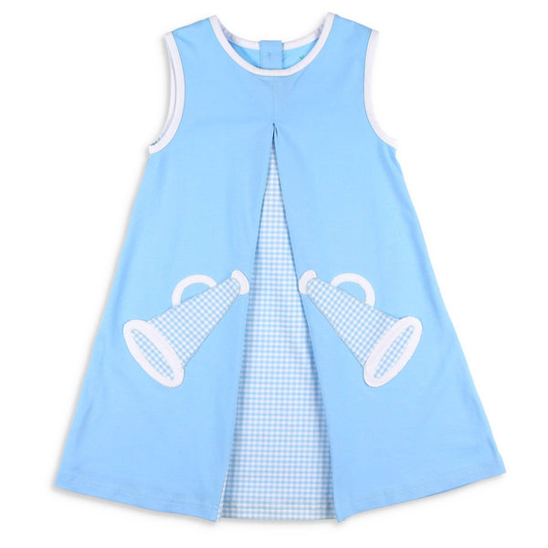 Rah Rah Cheer Dress- Light Blue