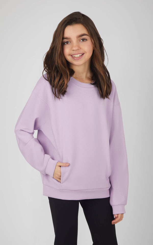 Scuba Zuri Crew Neck Sweatshirt- Lavender