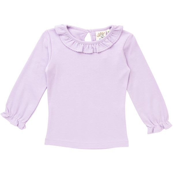 Ruffle Collar Top - Lavender