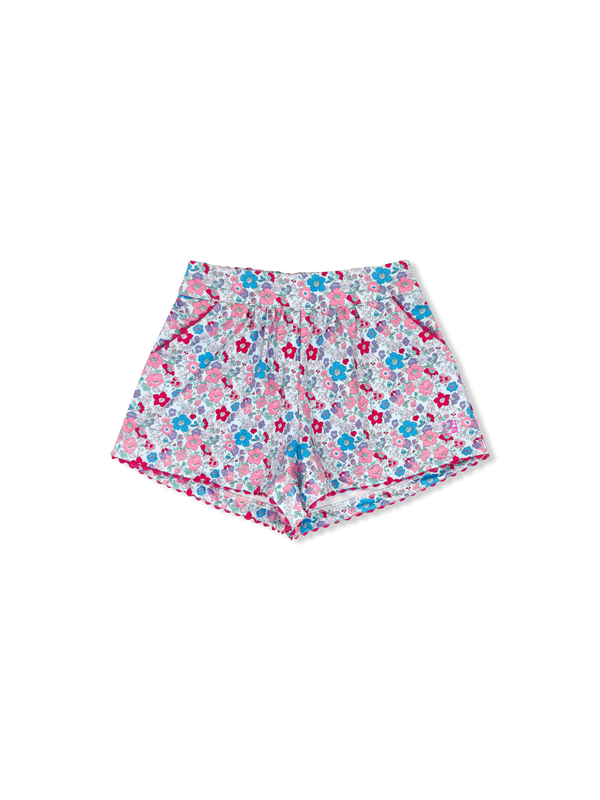 Ava Short- Bloomberry Floral, Power Pink