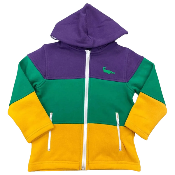 Mardi Gras Zip-Up Hoodie