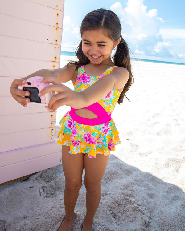 Tangerine Tropic One Piece Swimsuit