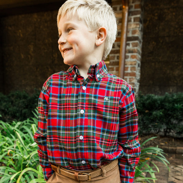 Roscoe Button Down-Wales Plaid