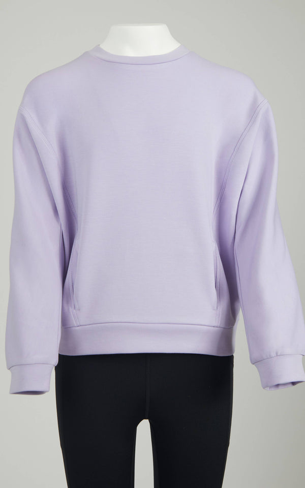 Scuba Zuri Crew Neck Sweatshirt- Lavender