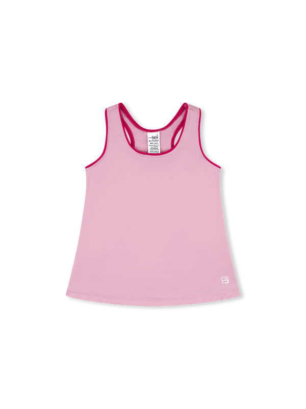 Riley Tank- Cotton Candy Pink, Power Pink