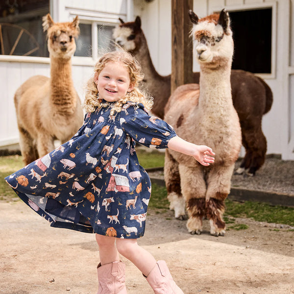 Stevie Puff Sleeve Dress- On The Farm