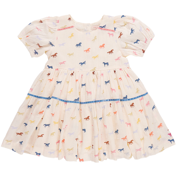 Charlie Dress - Multi Tiny Horses