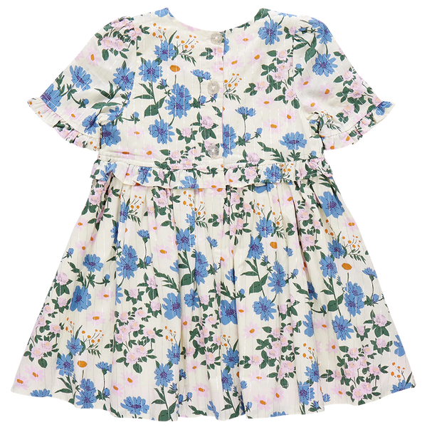 Raquel Dress- Melon Daisy Floral