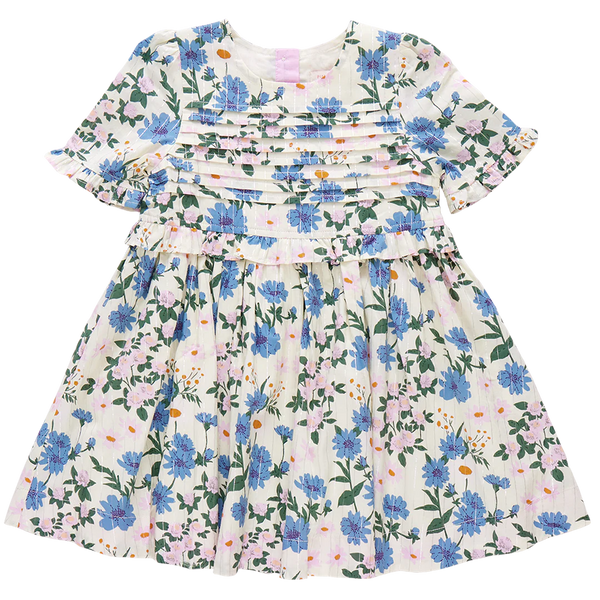 Raquel Dress- Melon Daisy Floral