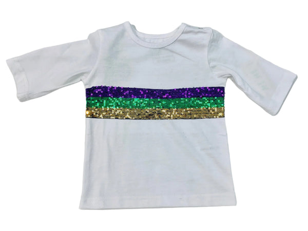 Sequin Stripe Shirt- Mardi Gras