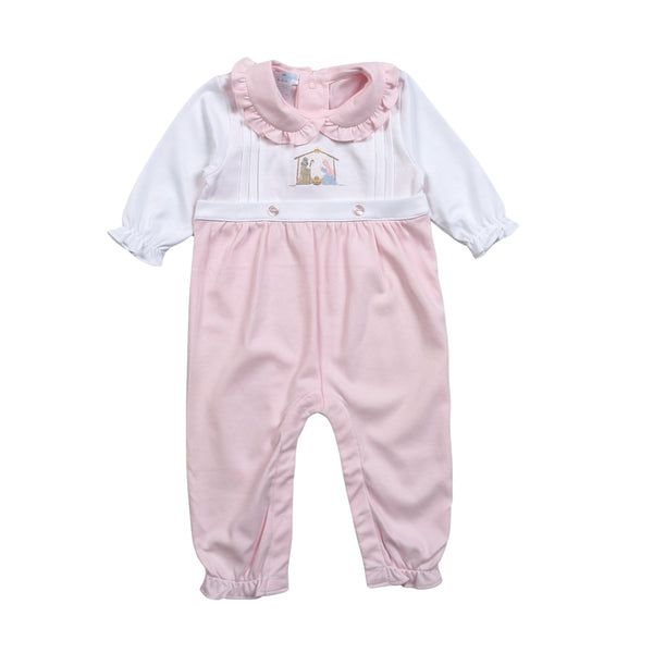 Nativity Ruffle Pima Romper