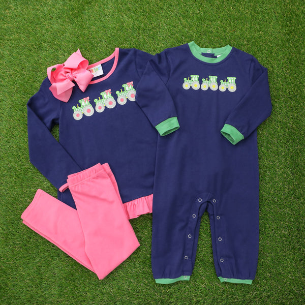 Tractor Ruffle Pants Set