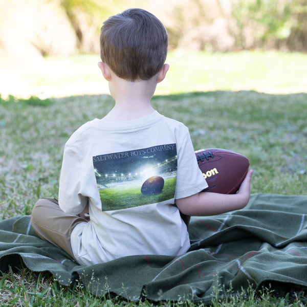 Football SS Graphic Tee- Pelican