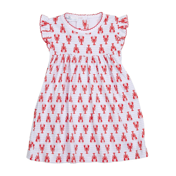 Lil' Snappers Print Flutter Dress